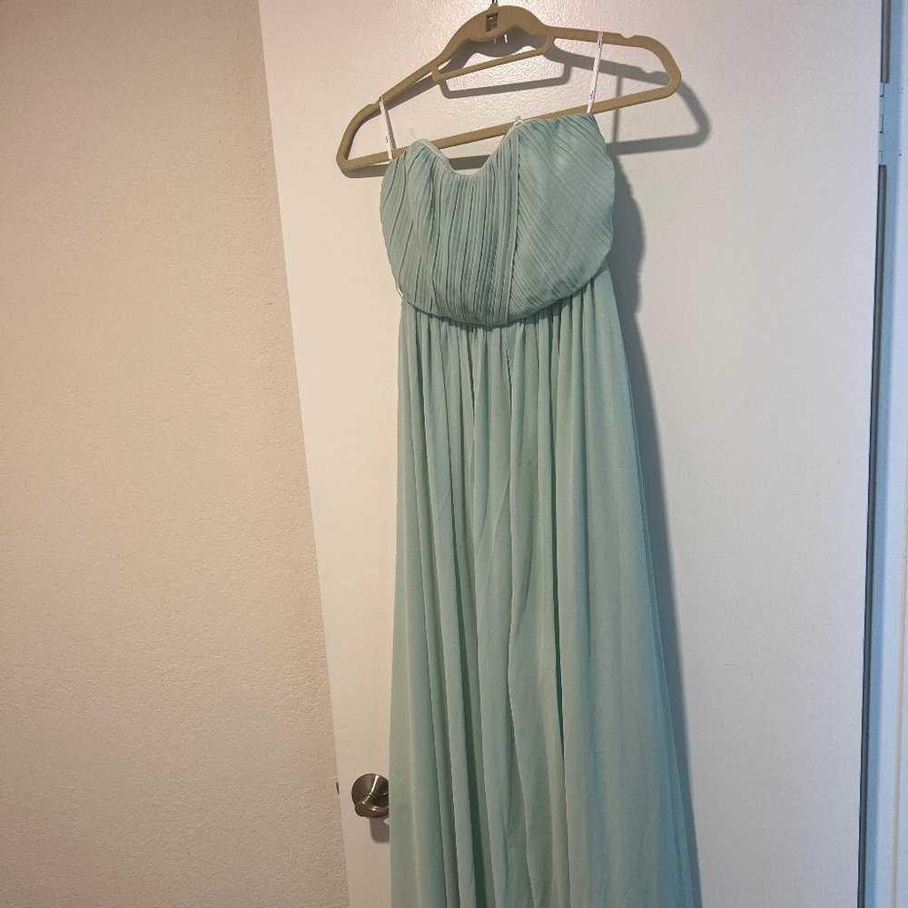 Lulus XS mint bridesmaid dress
